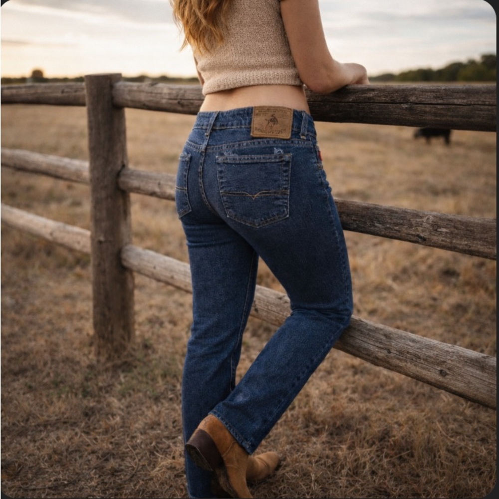 Vintage Y2K Rough Rider Low Rise Cowboy Jeans | Western Bootcut | Rodeo Cowgirl